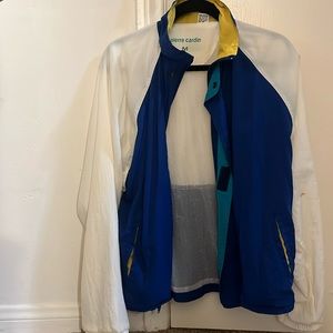 70s style nylon windbreaker y2k zip up